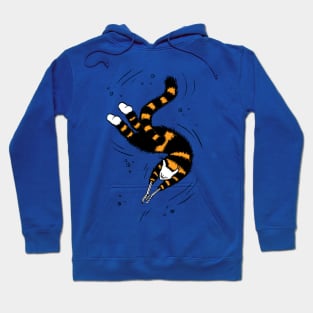 Weird Cat With Bone Hands Swimming Hoodie